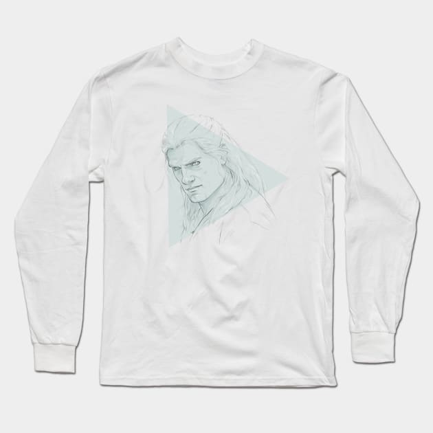 Geralt of Rivia - The Witcher Long Sleeve T-Shirt by cute-ellyna